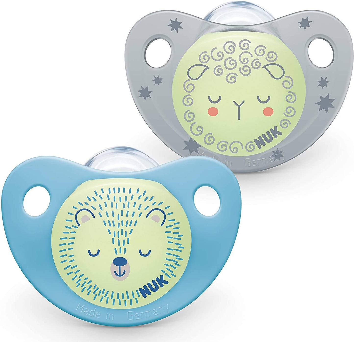 NUK Trendline Silicone Soother Night and Day 2 Pack