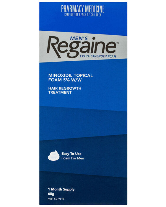 Regaine Men's Extra Strength Foam Hair Regrowth Treatment 60g One Month Supply