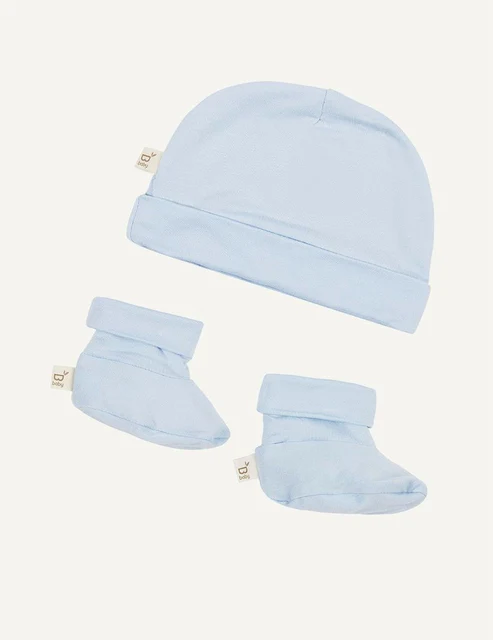 Boody Bamboo Baby Beanie & Booties Set