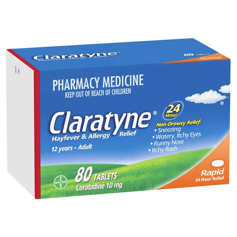 Claratyne 10mg 80 Tablets