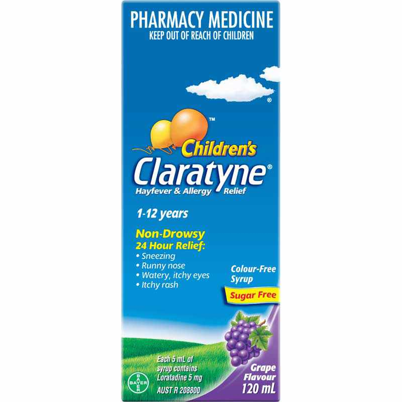 Claratyne Children's Syrup Grape 120ml