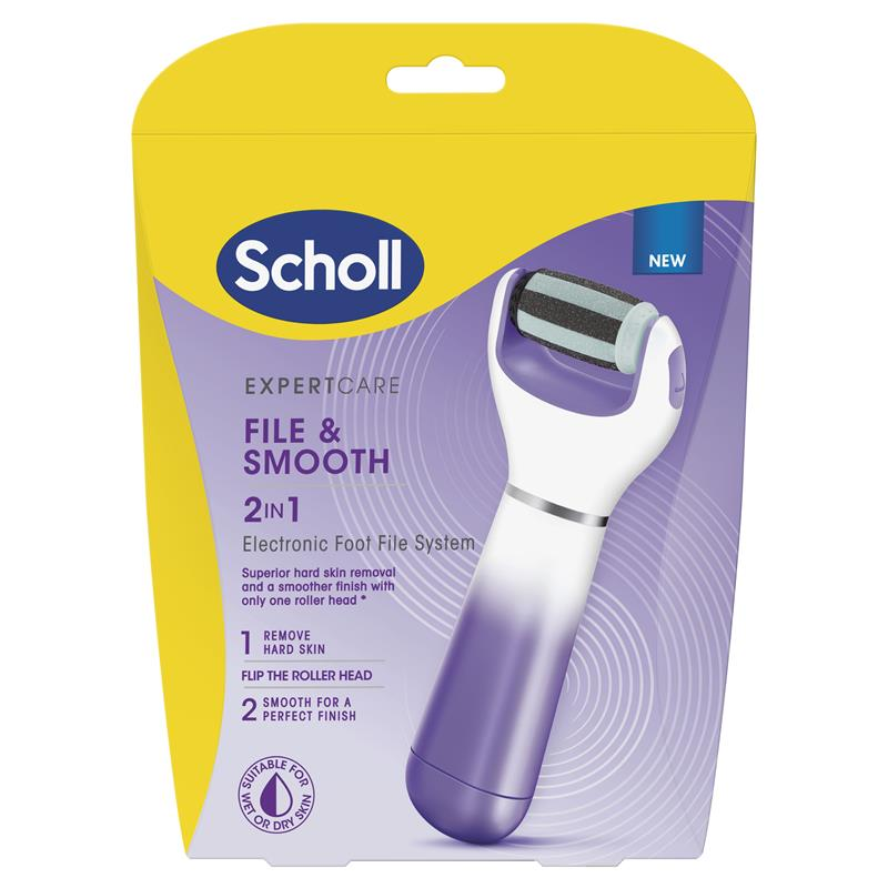 Scholl Expert Care File & Smooth 2-in-1 Electric Foot File