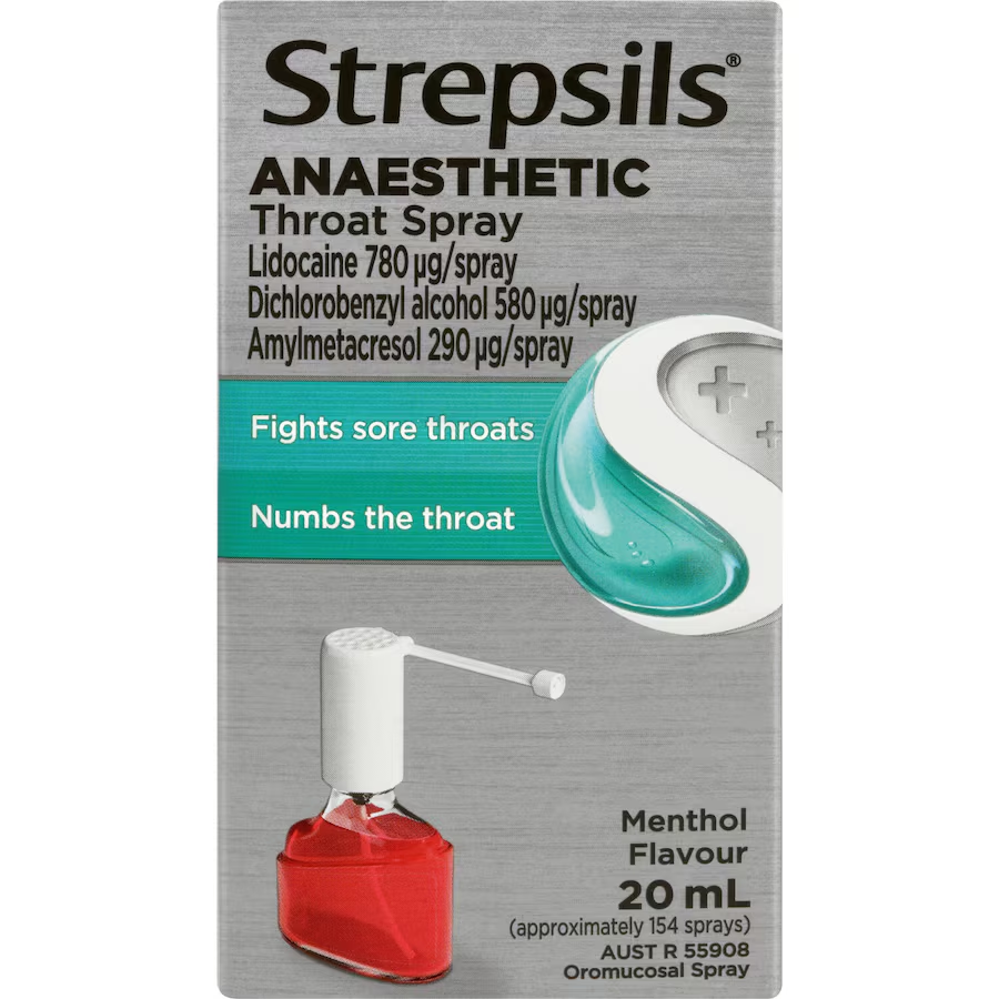 Strepsils Anaesthetic Menthol Sore Throat Spray 20ml