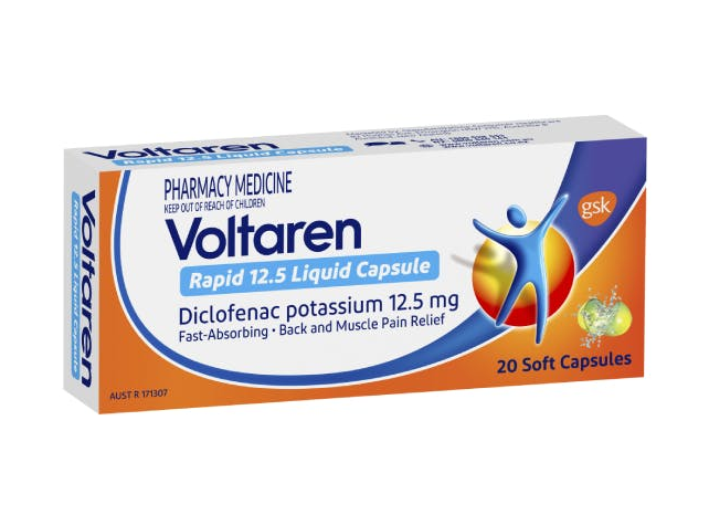 Voltaren Rapid 12.5mg 20 Liquid Capsules