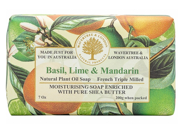 Wavertree & London Soap Bar Basil Lime & Mandarin 200g