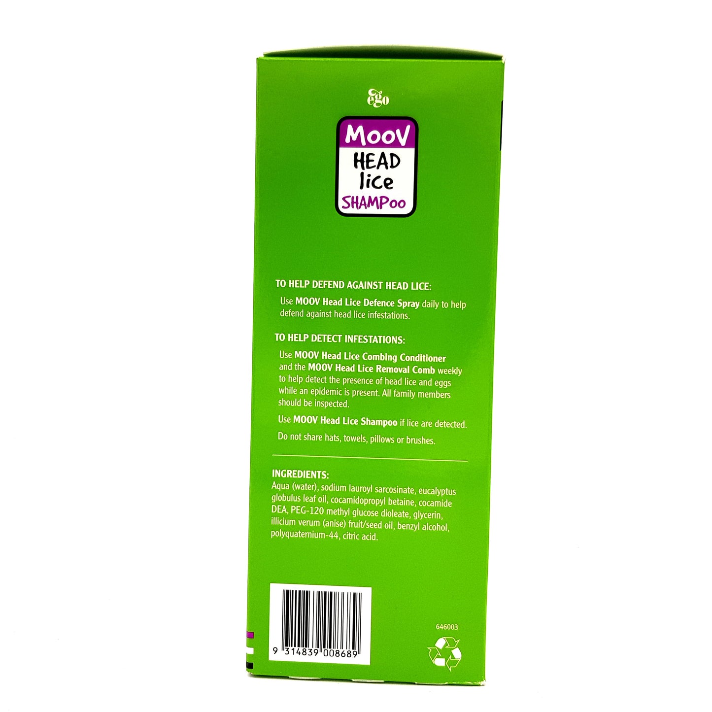EGO Moov Head Lice Shampoo 500ml