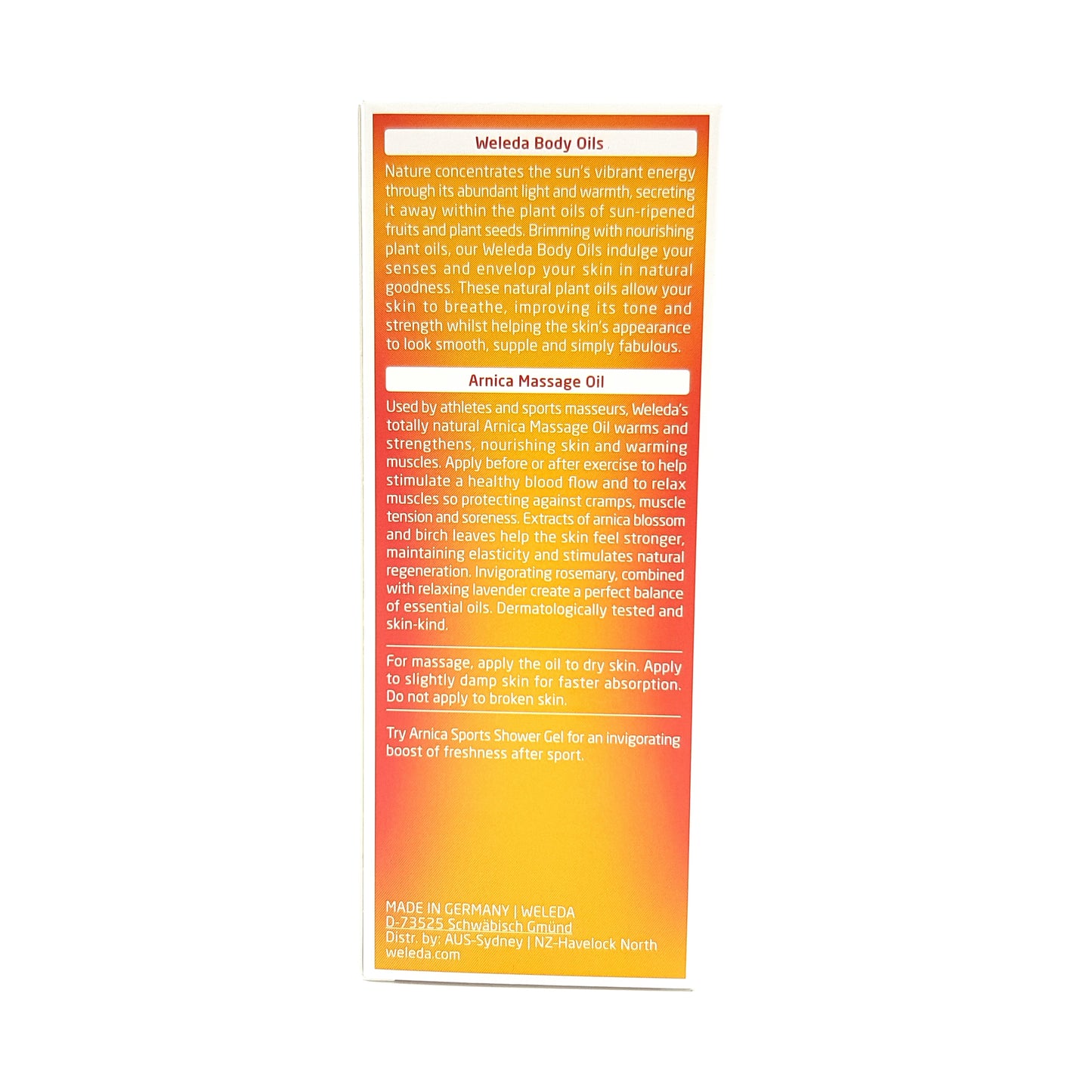 Weleda Arnica Massage Oil 100ml