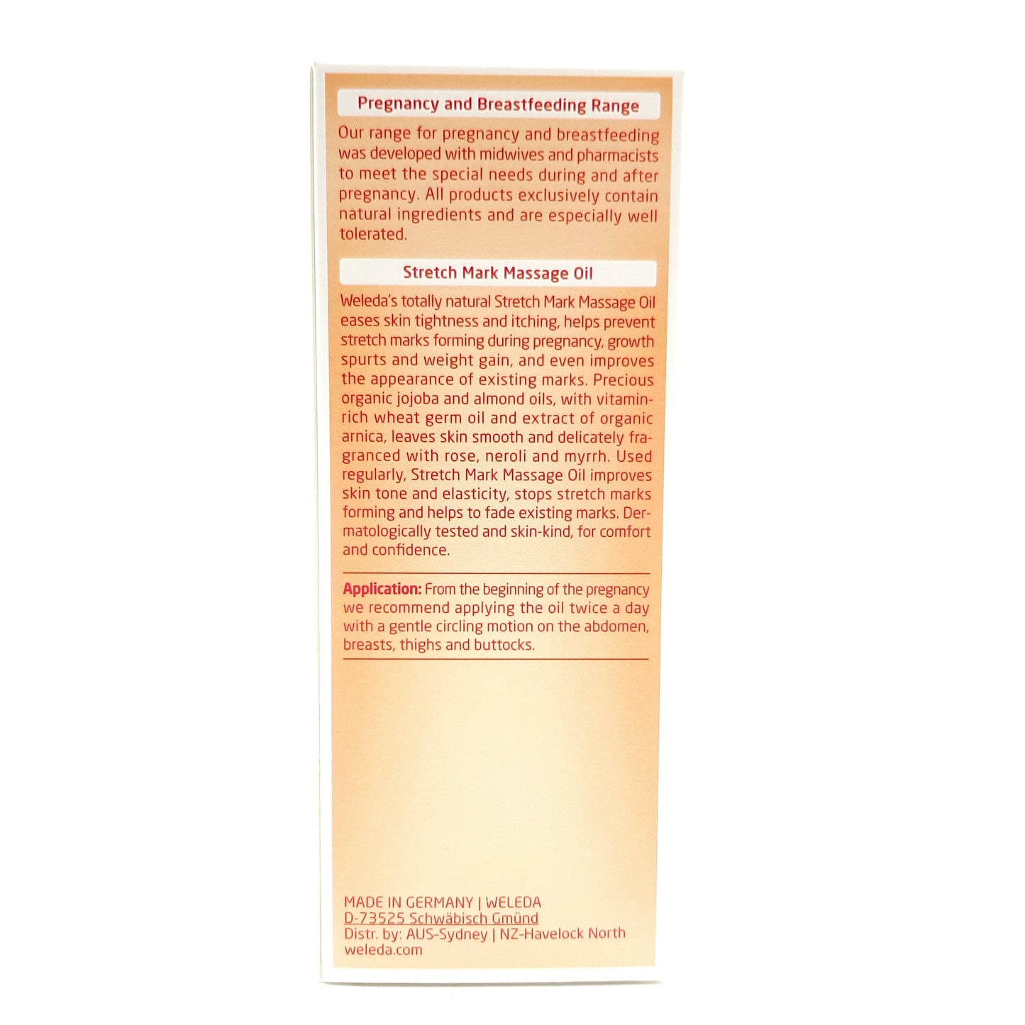 Weleda Pregnancy Stretch Mark Massage Oil 100ml