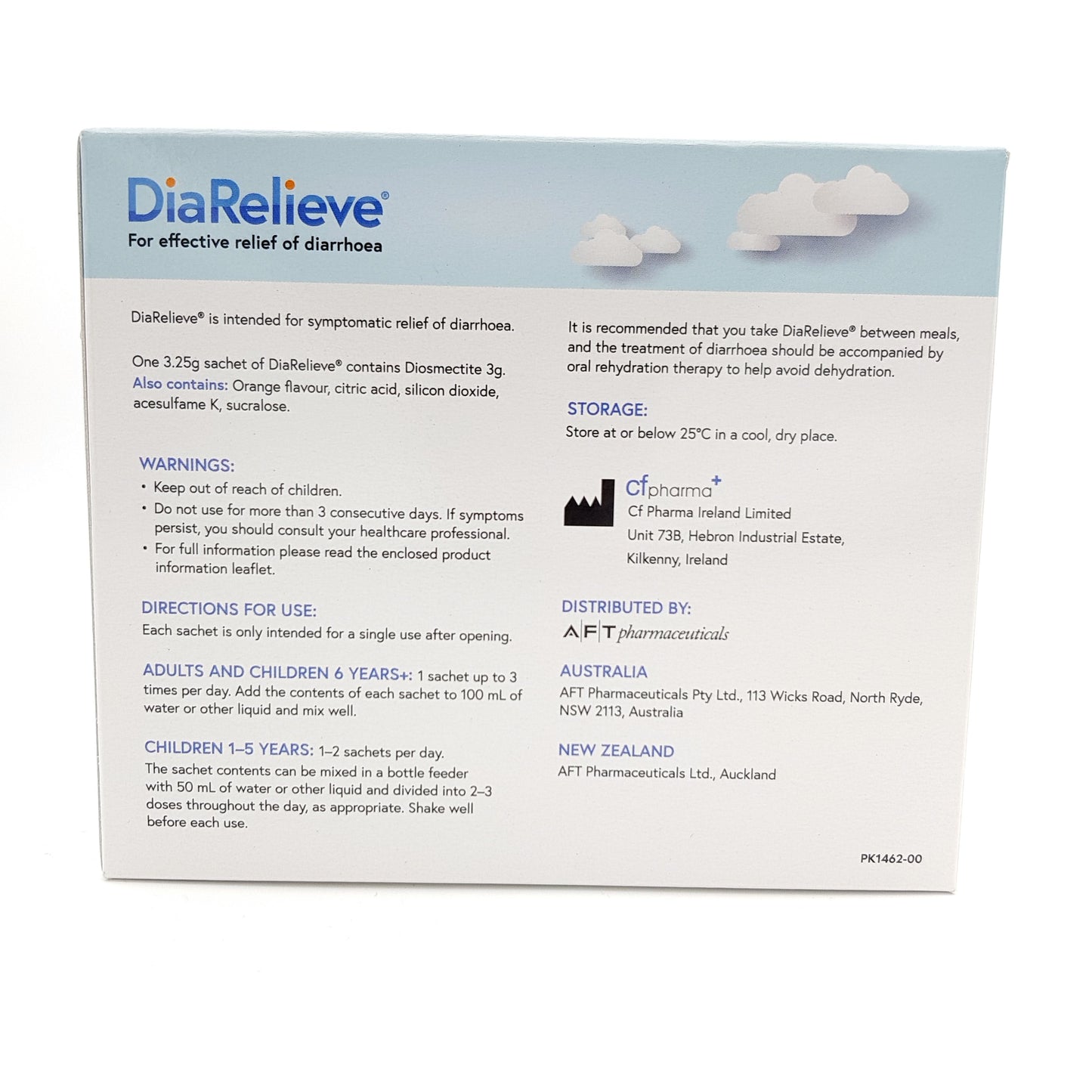 DiaRelieve 3.25g Sachets 10