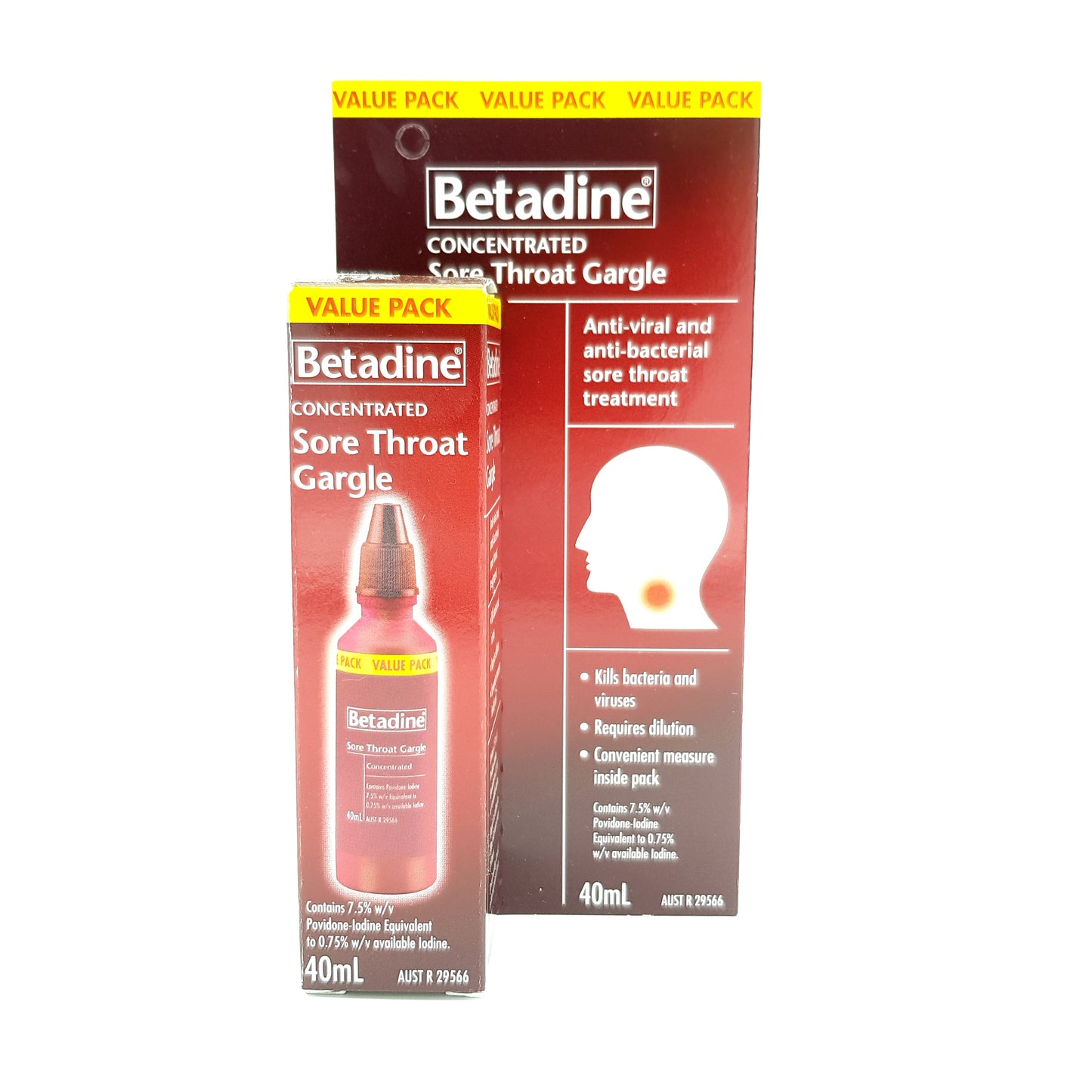 Betadine Concentrated Sore Throat Gargle 40ml