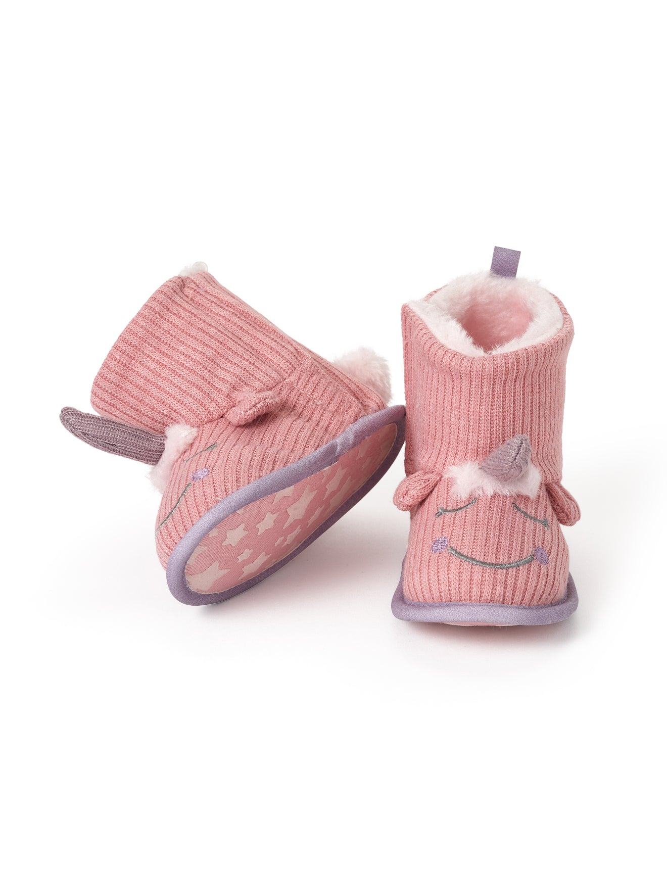 HIHOP Winter 2021-Baby Unicorn Slipper Boots Vintage Pink 6-12m