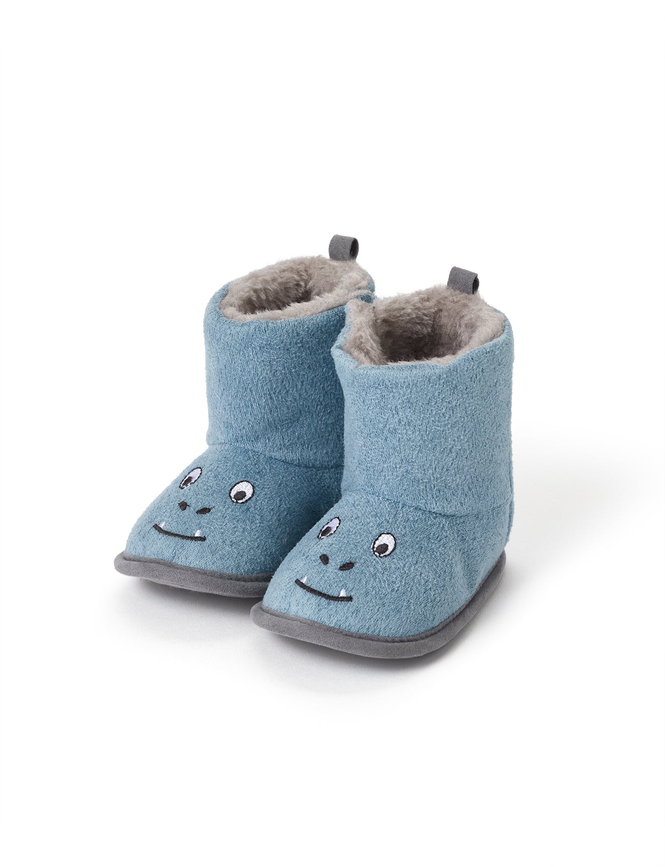 HIHOP Winter 2021-Baby Dino Slipper Boots Slate Blue 6-12m