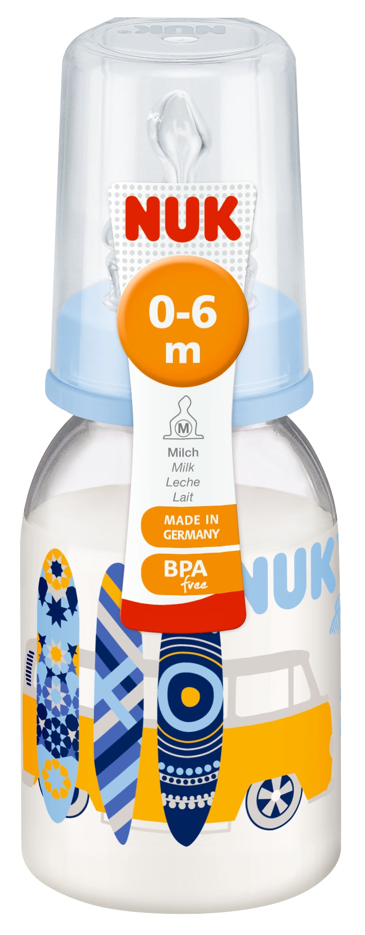 NUK Classic Polypropylene Baby Bottle 110ml with Teat