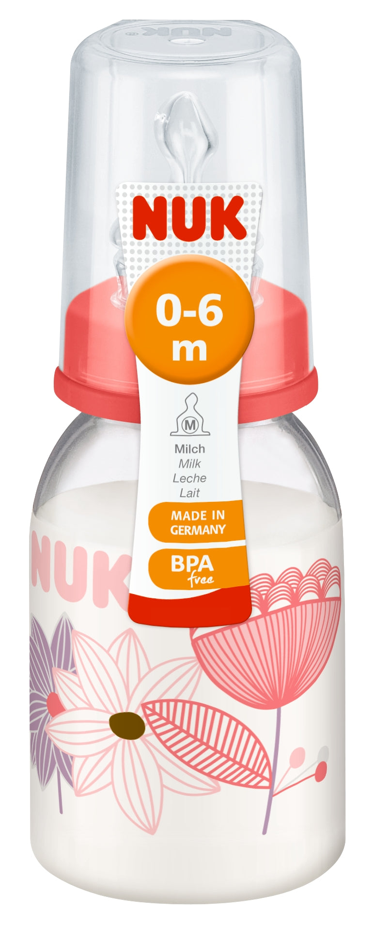 NUK Classic Polypropylene Baby Bottle 110ml with Teat