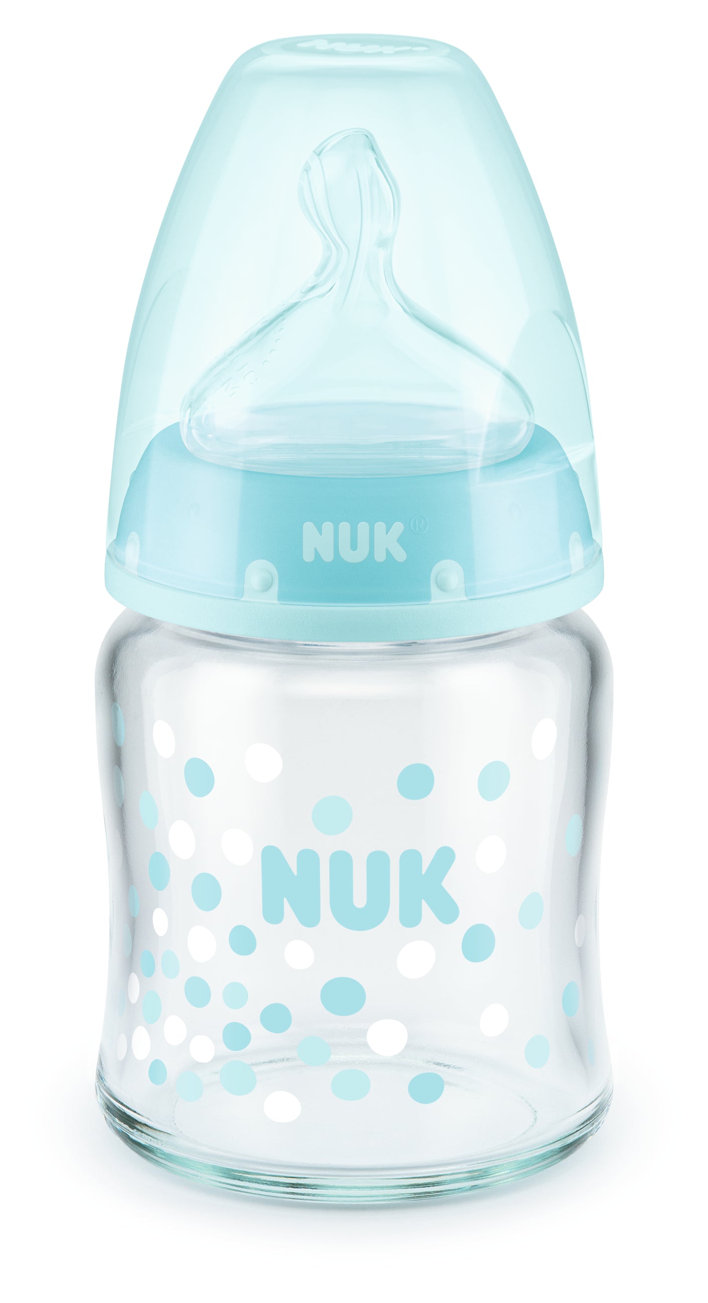 NUK First Choice Plus Glass Baby Bottle 120ml with teat