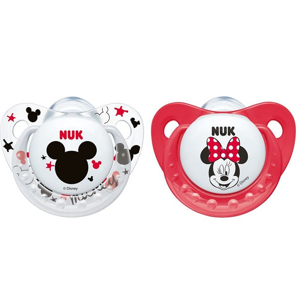 NUK Disney Mikey Trendline Silicone Soother Size 2 2pk