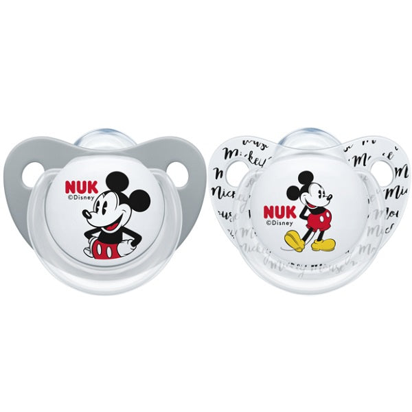 NUK Disney Mikey Trendline Silicone Soother Size 2 2pk