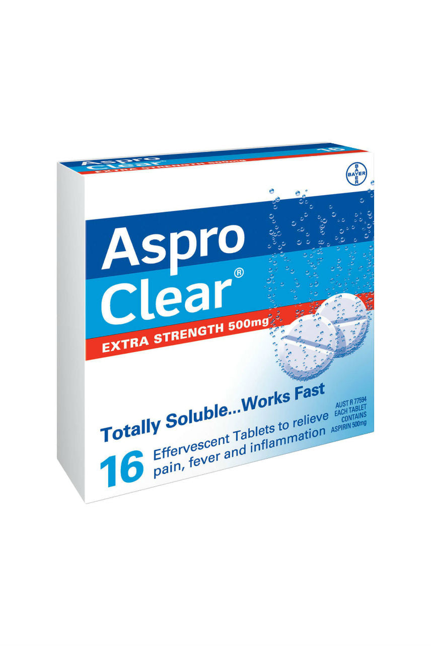 ASPRO Clear Extra Strength 500mg 16tabs