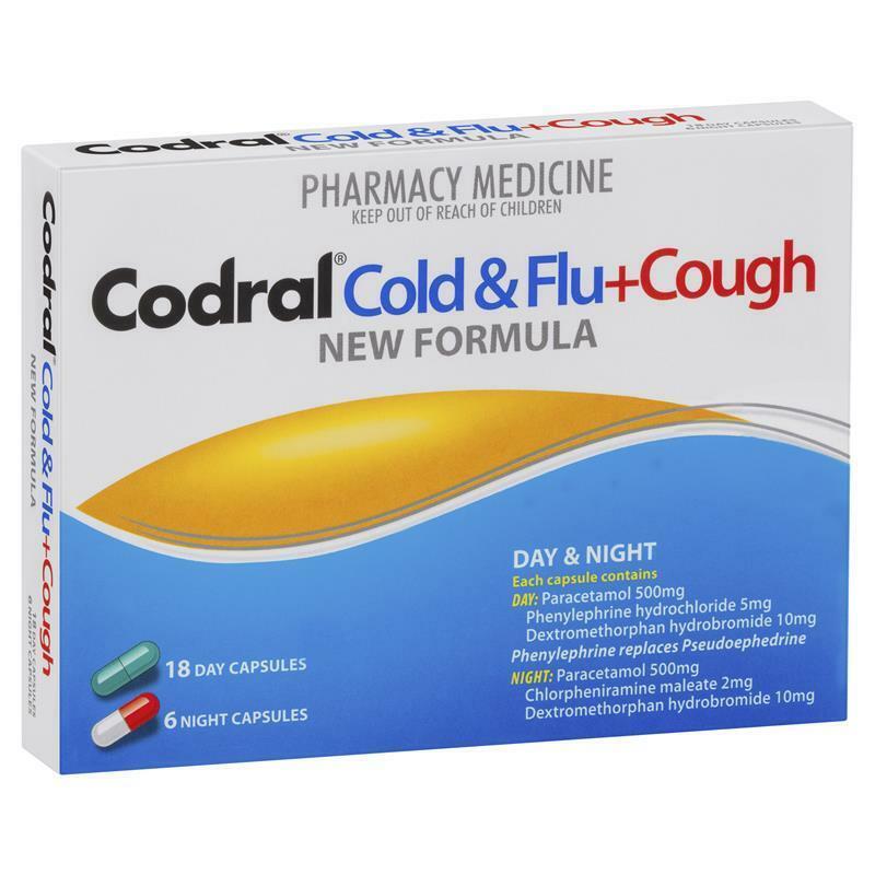Codral Cold & Flu + Cough Pe Day and Night Caps 24