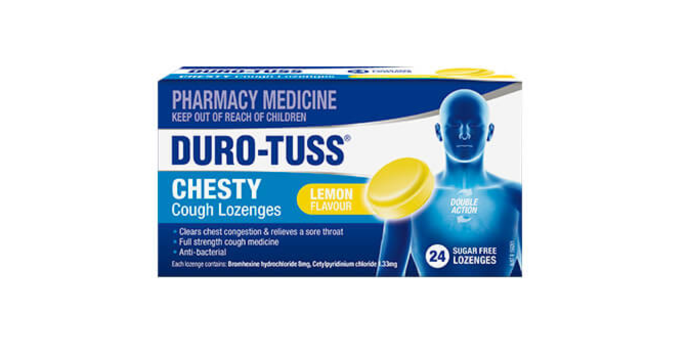 DURO-TUSS Chesty Cough Lozenges ?€? Lemon 24
