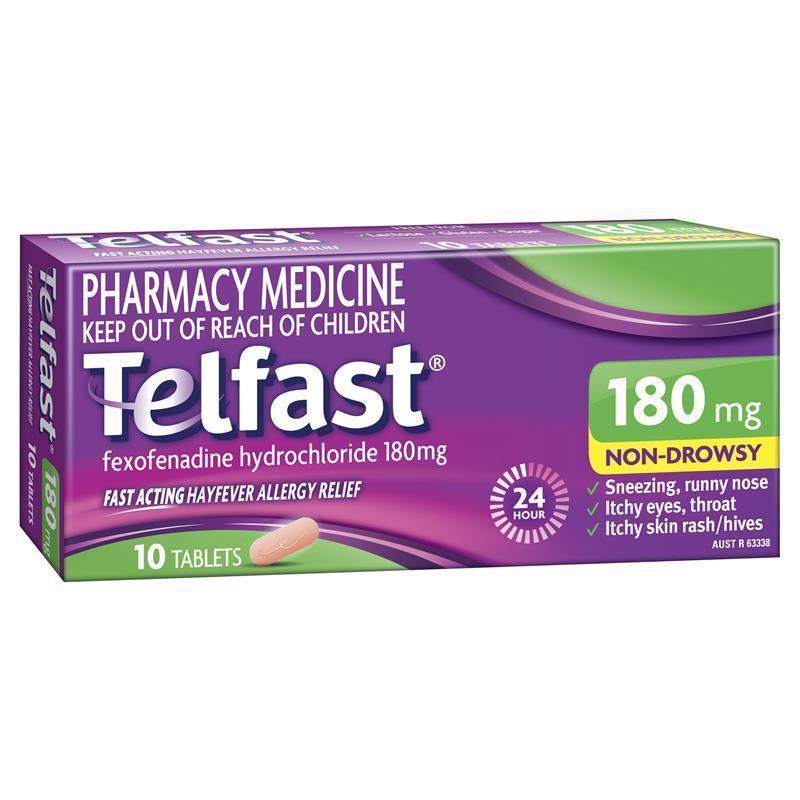 Telfast Tablets 180mg 10s