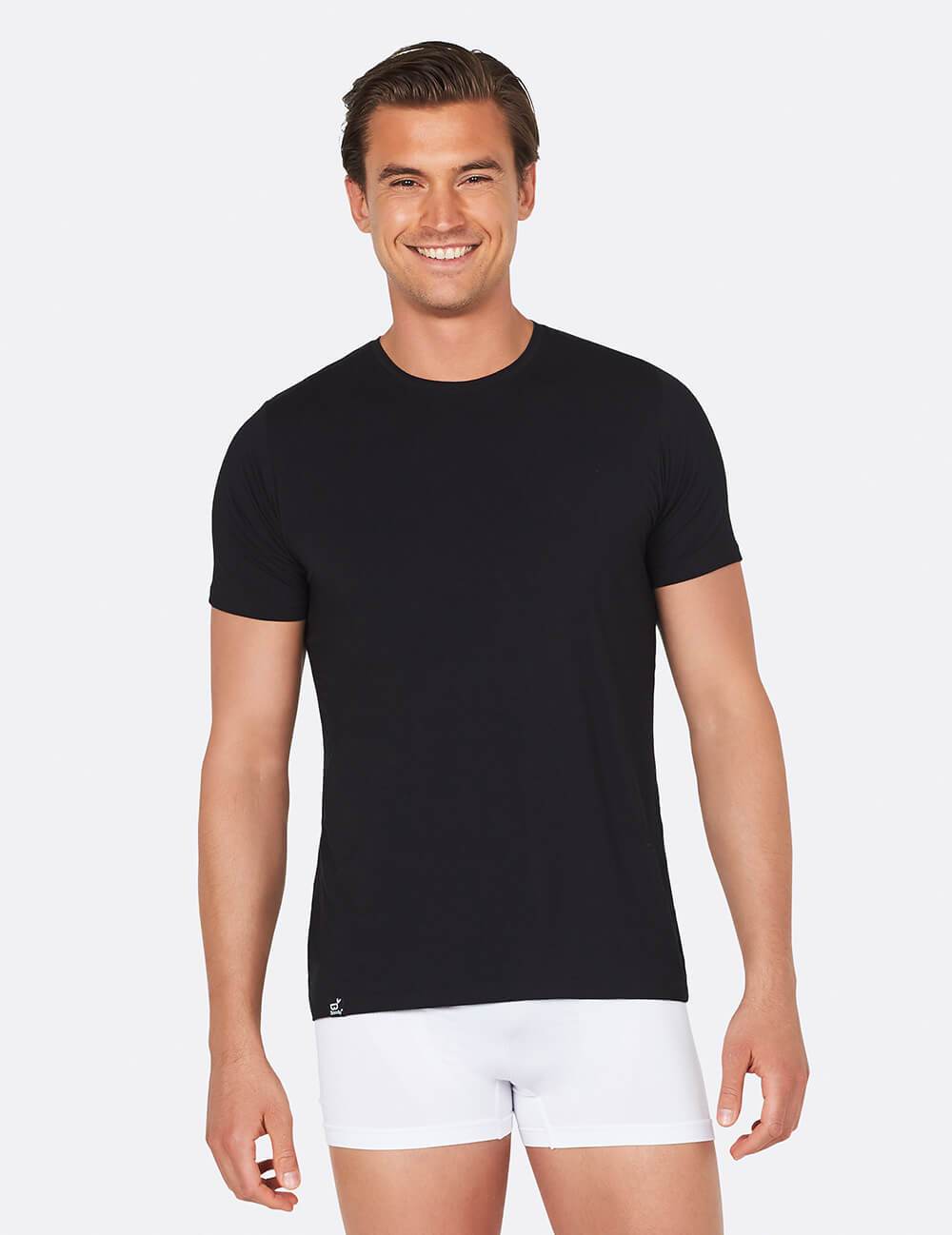 BOODY Men Crew Neck T-Shirt Black XL