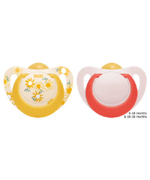 NUK Genius Latex Soother 6-18m 2pk