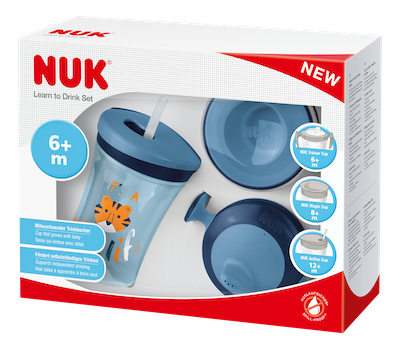 NUK Learn to Drink Set 230ml Blue