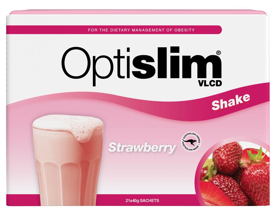 Optislim VLCD Meal Replacement Shake Strawberry (21x40g)