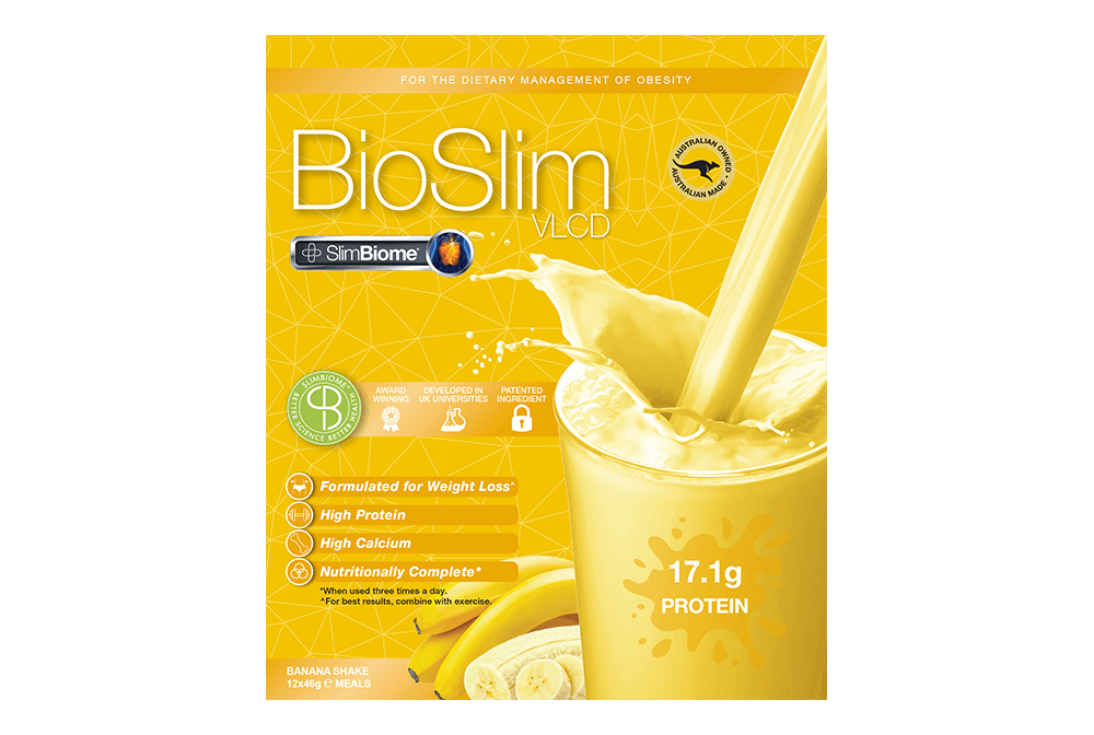 BioSlim VLCD Shake SlimBiome Banana 12x46g