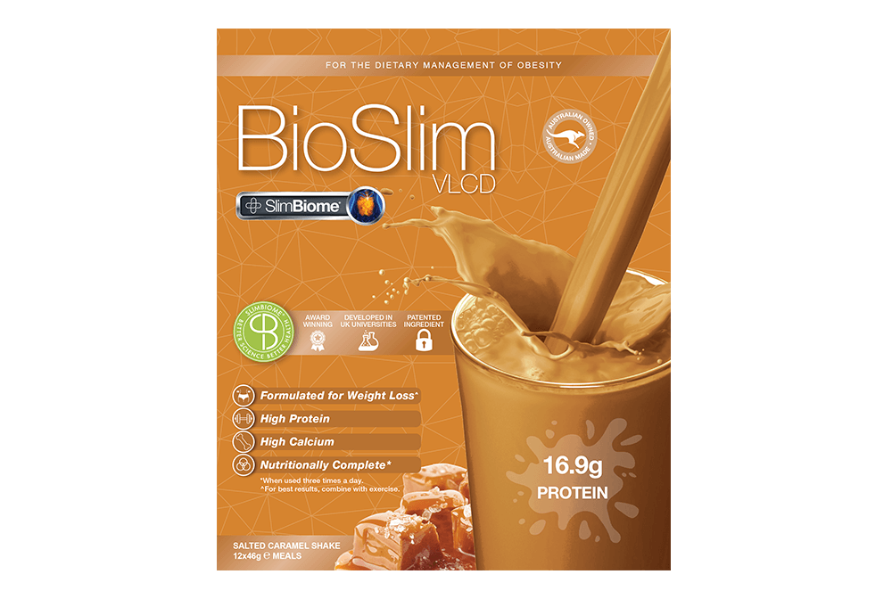 BioSlim VLCD Shake SlimBiome Salted Caramel 12x46g
