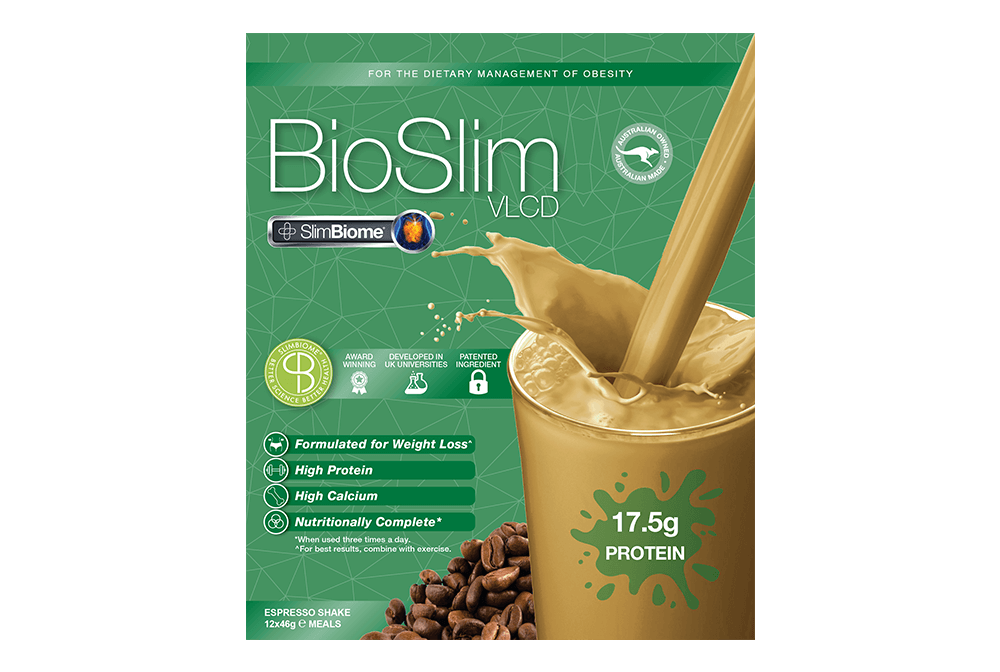 BioSlim VLCD Shake SlimBiome Espresso 12x46g