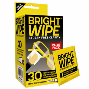 Brightwipe Lens Cleaner Wipes 30 Pack