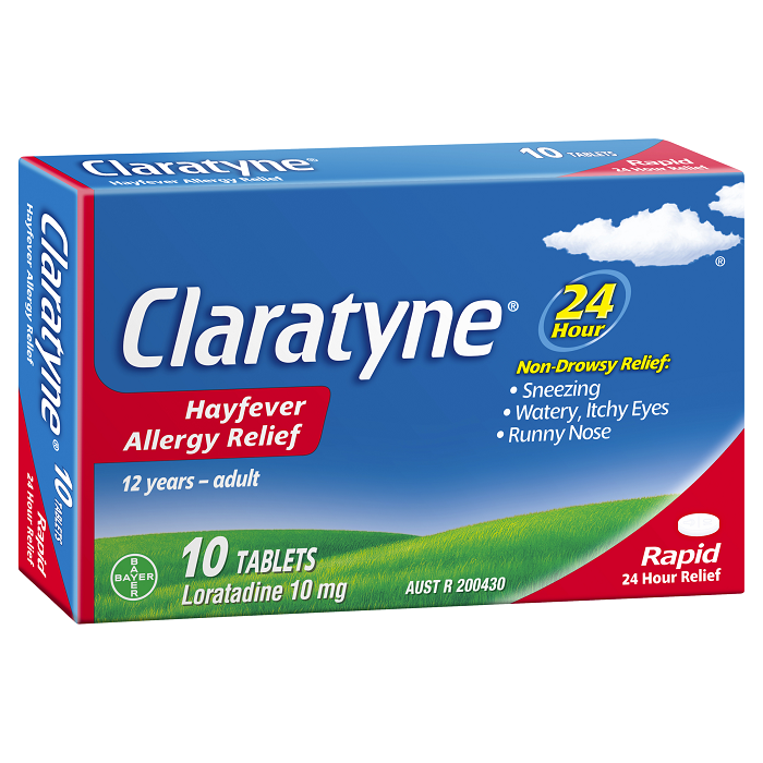 Claratyne 10mg 10 Tabs