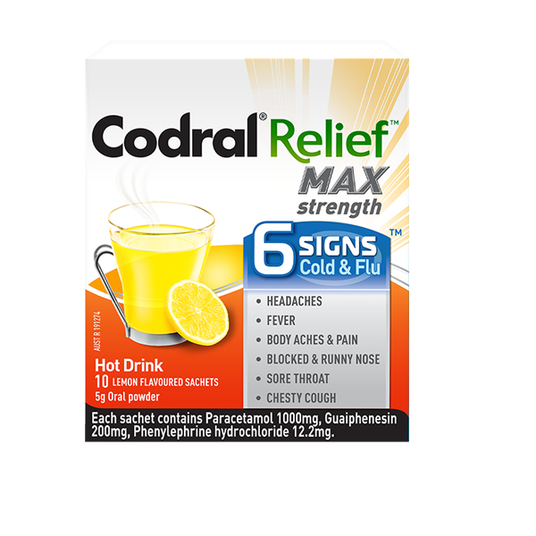 Codral Relief 6 Signs Hot Drink 10