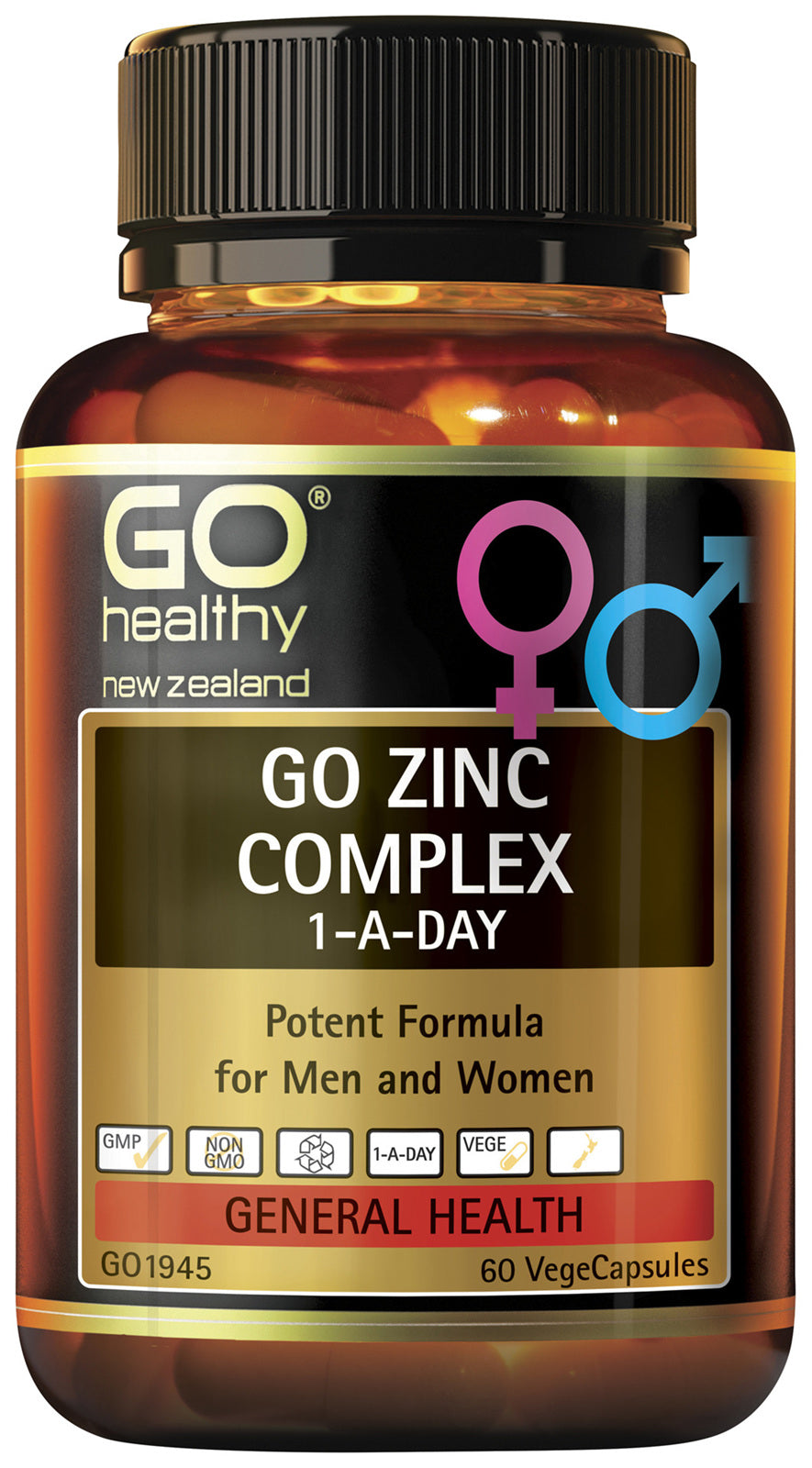 GO Zinc Complex 1-A-Day 60vcaps