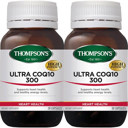 Thompson's Ultra COQ10 300mg Capsules Twin Pack 2 x 30s