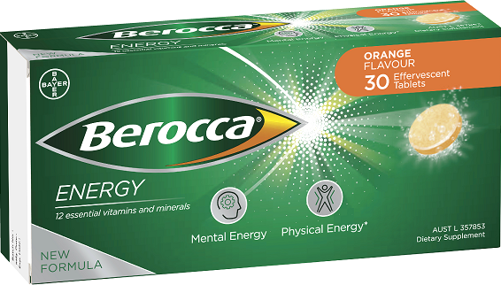 Berocca Energy Effervescent Tablets