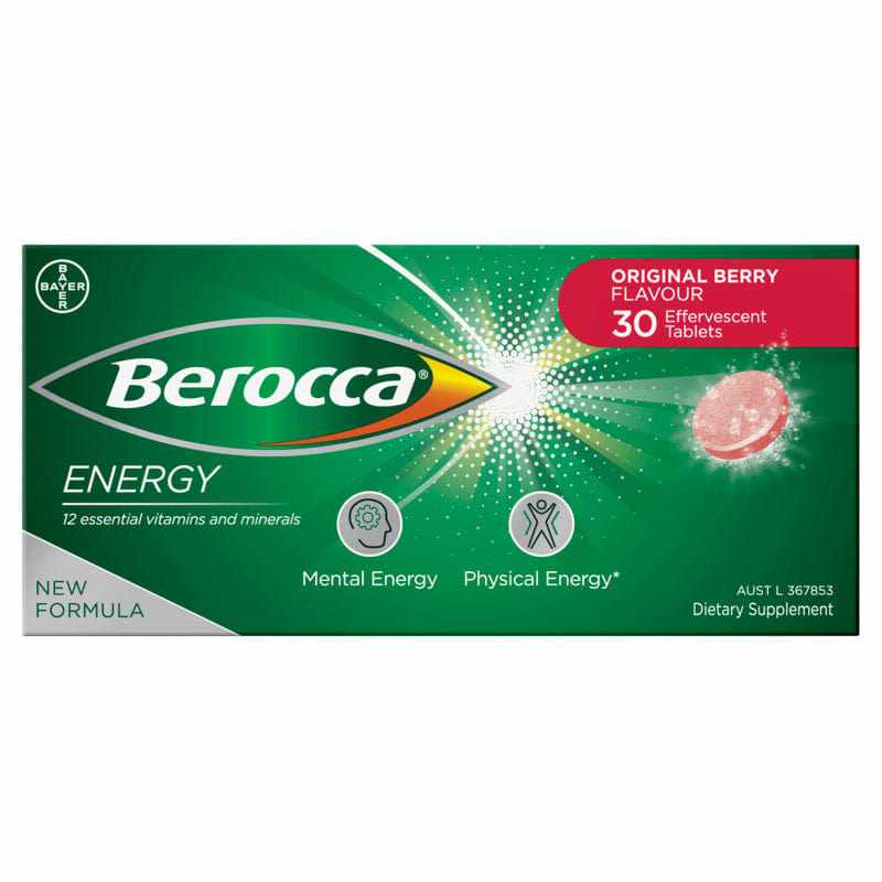 Berocca Energy Effervescent Tablets