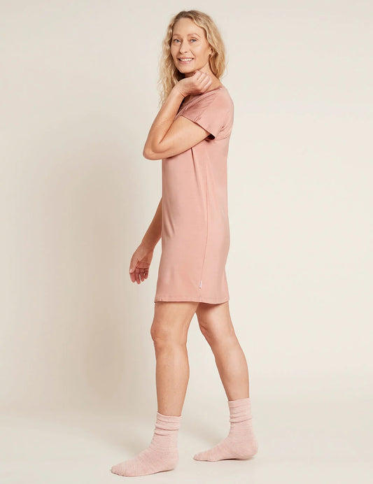 Boody Goodnight Night Dress Dusty Pink Extra Large