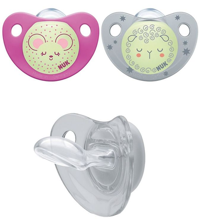 NUK Trendline Silicone Soother Night and Day 2 Pack