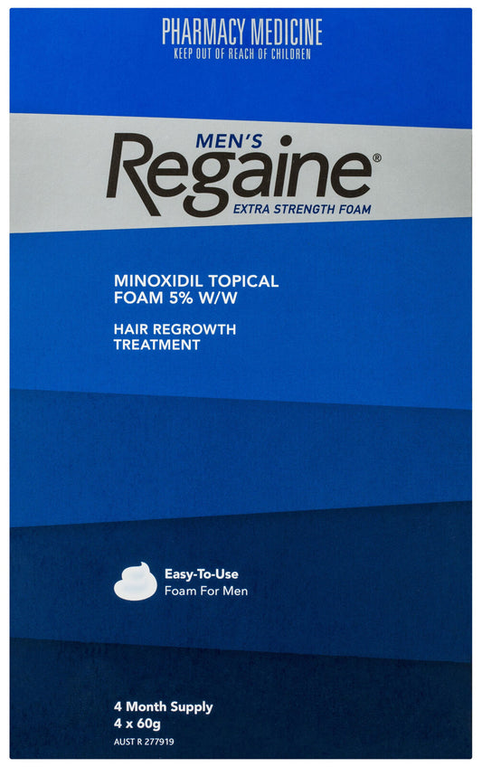 Regaine Men's Extra Strength Foam Hair Regrowth Treatment 4 Month Supply