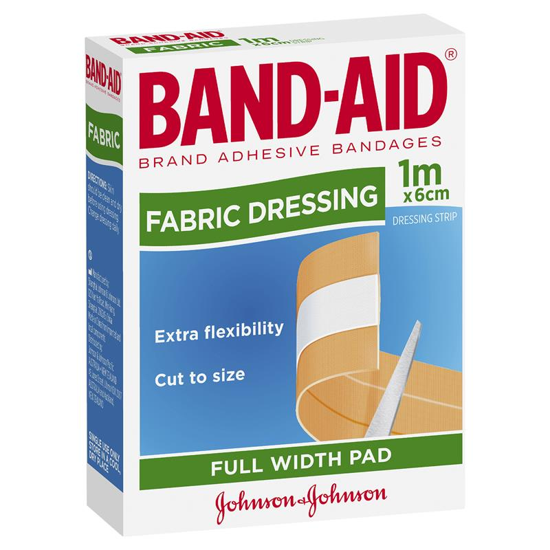 Band-Aid Fabric Dressing Strip 6cmx1M
