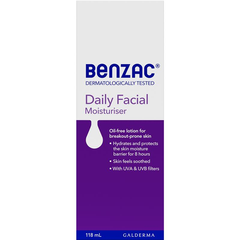 Benzac Daily Facial Moisturiser SPF15 118ml
