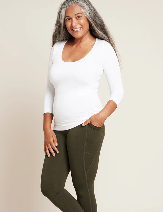 Boody Women's Bamboo 3/4 Sleeve Top