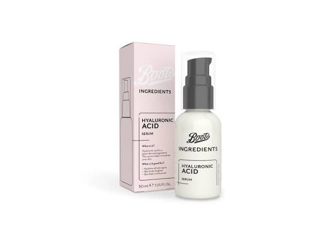 Boots Ingredients Hyaluronic Acid Serum 30ml