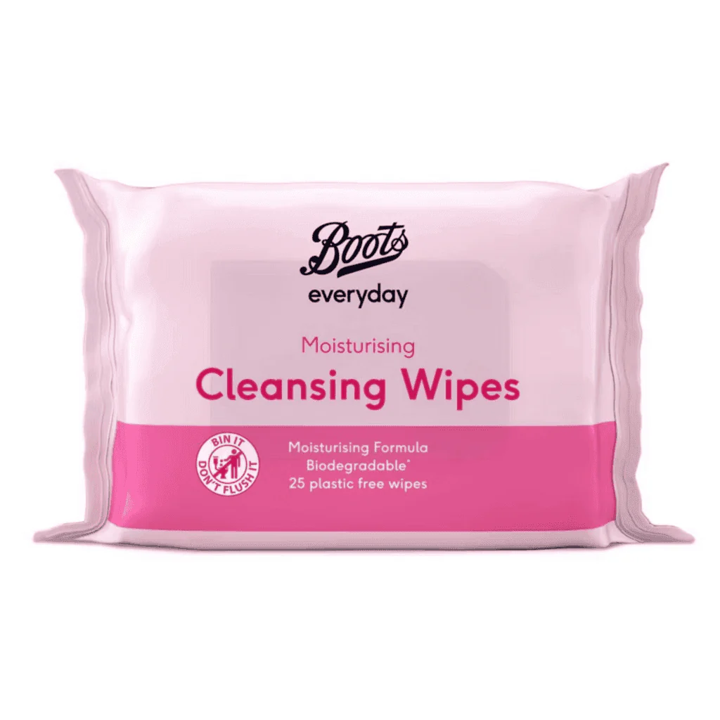 Boots Moisturising Cleaning Wipes 25 Pack