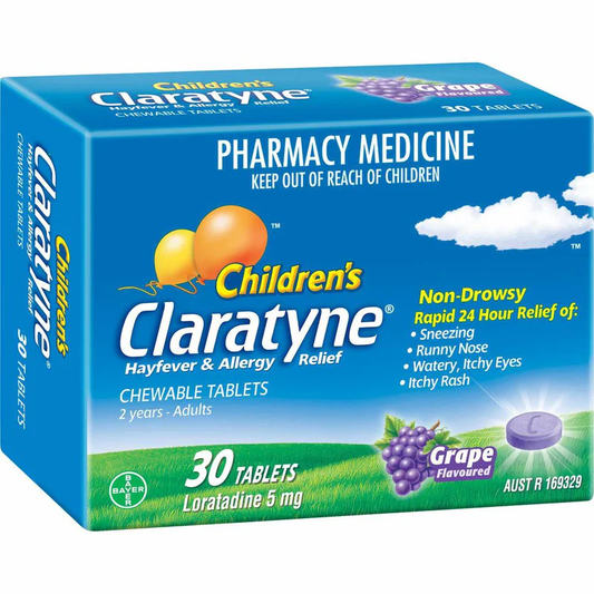Claratyne Child Grape 5mg 30 Tablets