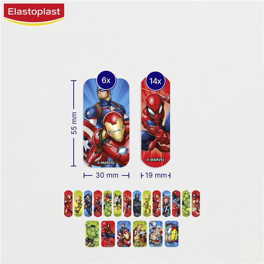 Elastoplast Marvel Plasters 20 Pack
