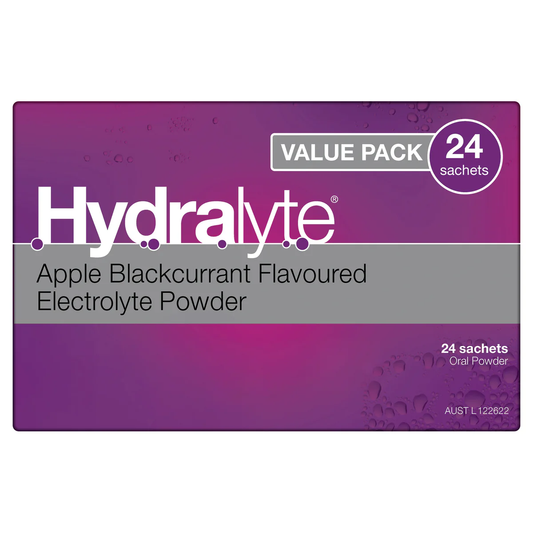Hydralyte Sachets Apple Blackcurrant 24 Pack